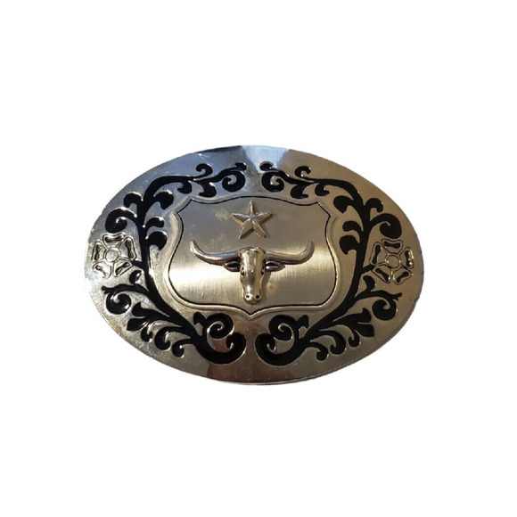 Unbranded | Accessories | Vintage Longhorn Belt Buckle Steer Cattle ...